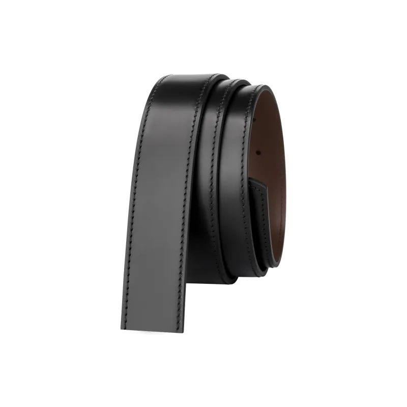 Jaylen Oos Top Grain Cow Leather Leather Belts Men's 3.4cm Wide-2