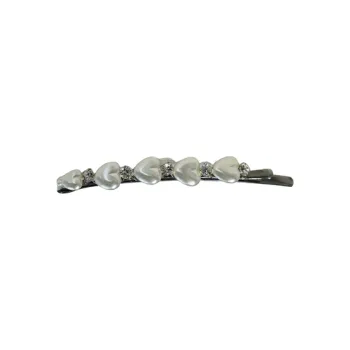 SIMONE ROCHA Resin Pearl, Brass, Crystal Glass Hair Clips Women's Silver
