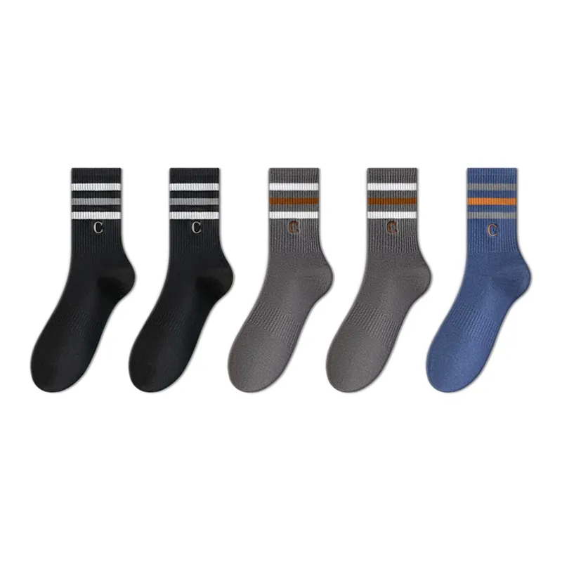 LUOLIAN Knee High Socks Men's 5 Pack-7