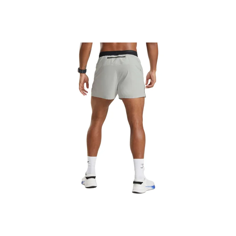 GYMSHARK APEX RUN 4' SHORTS Casual Shorts Men's Light Gray-1