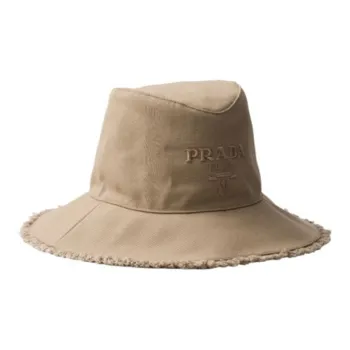 PRADA Fabric Bucket Hats Women's Khaki