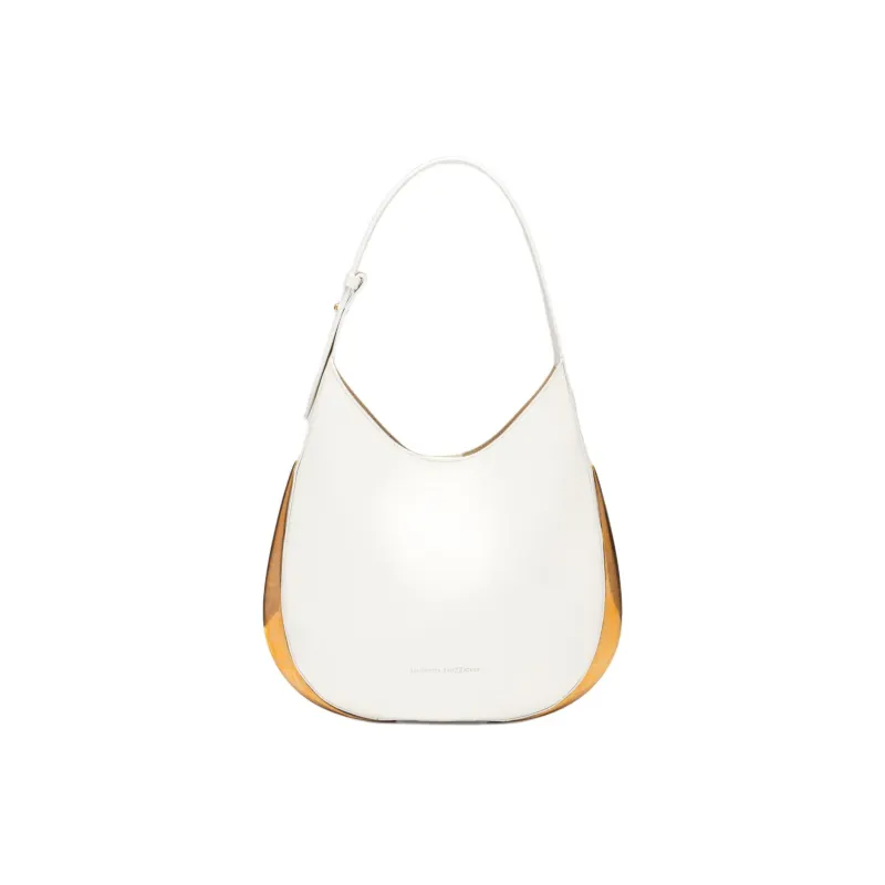 BENEDETTA BRUZZICHES Leather One Shoulder Handbag Women's Phantom White-0