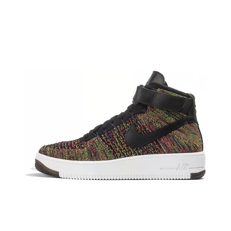 Nike Air Force 1 Mid Flyknit Multi Color Black-0
