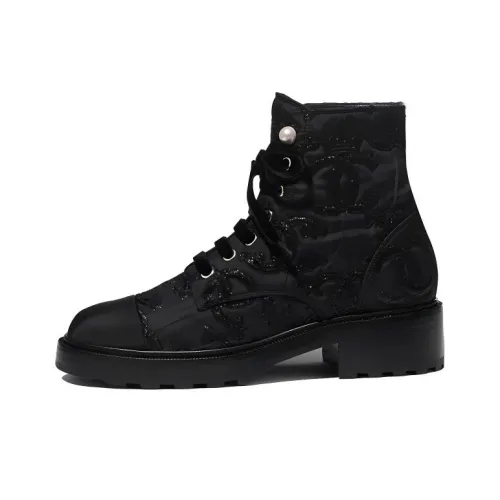 CHANEL Ankle Boots Women's Black