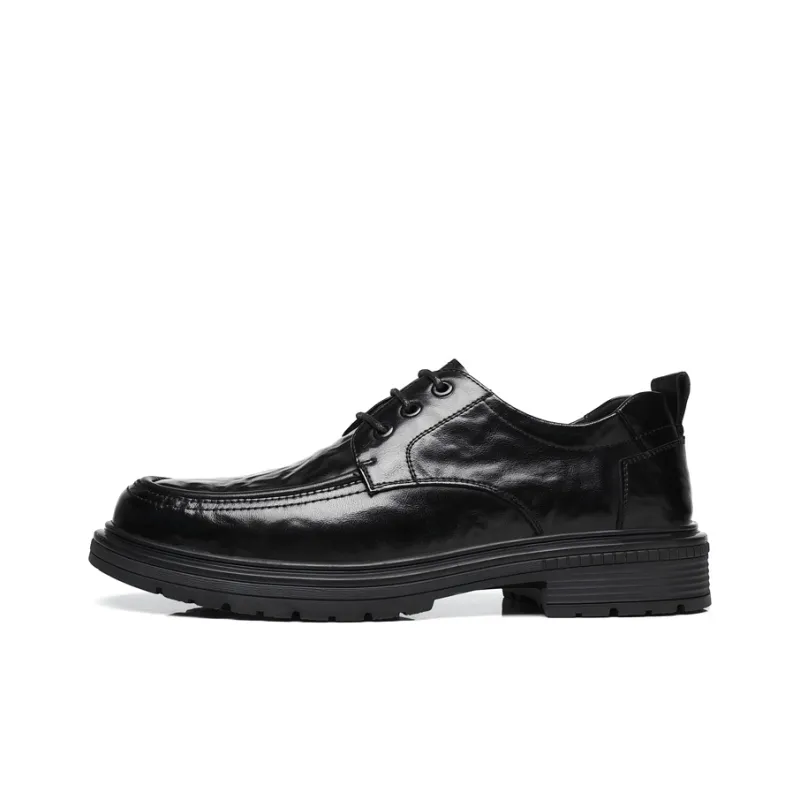 Mulinsen Men's Casual Shoes Men Low Top Black, Dark Brown-3