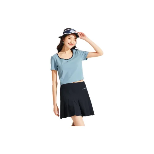 Hotwind Casual Short Skirts Women's Navy Blue Green