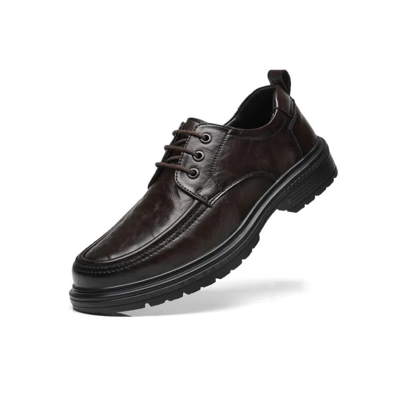 Mulinsen Men's Casual Shoes Men Low Top Black, Dark Brown-9