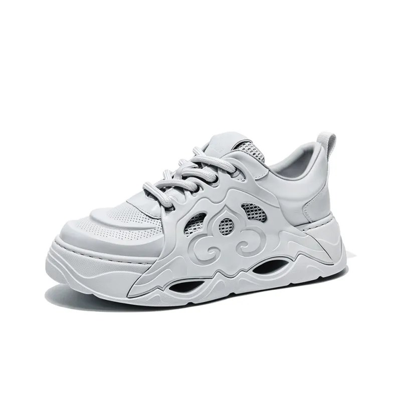 MOERBAI Breathable Lightweight Height Increasing Low-Top Casual Shoes Men's-1