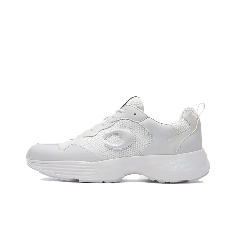 COACH Low Top Casual Shoes Men's Bright White-0