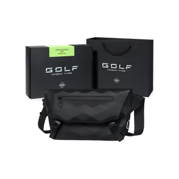 GOLF Synthetic Leather Crossbody Bag, Shoulder Bag Tubas Men's Black