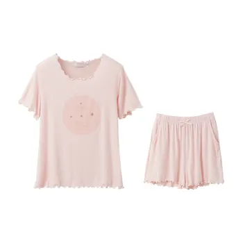 Huggy Kissy Pajama Set Women's Foam Pink