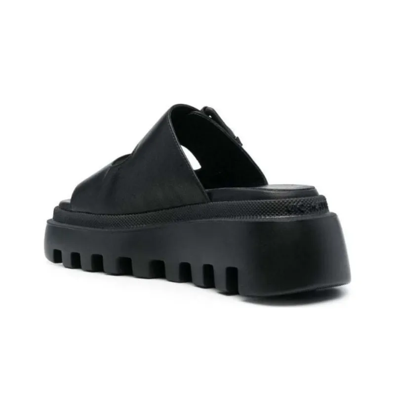 Vic Matie Slip-on Leather Chunky Lug Mules Women's-3