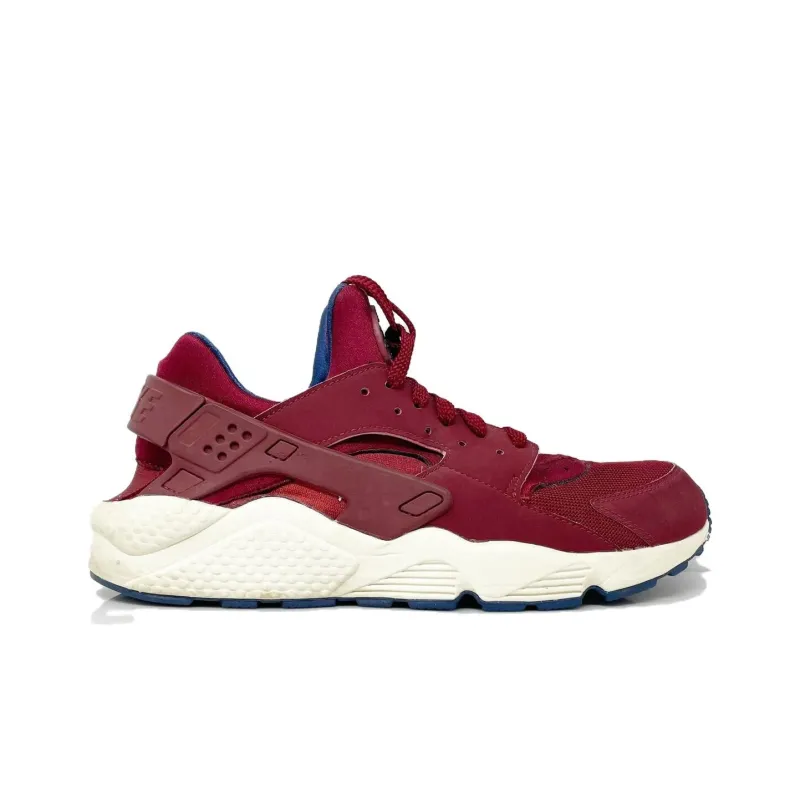 Nike Air Huarache Run Cushioning Wear Resistant Low Top Running Shoes Unisex Red-1