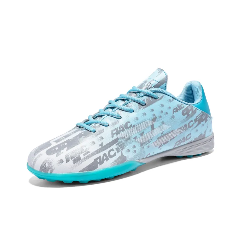 DOUBLE STAR 88 Abrasion Resistant Slip Resistant Soccer Shoes Unisex Aqua-1