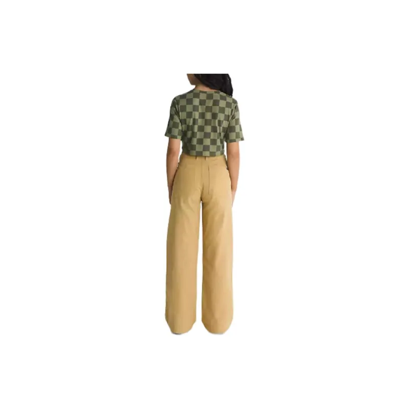 Vans Arroyo Wide Leg Cargo Pants Casual Pants Women's Yellow-1