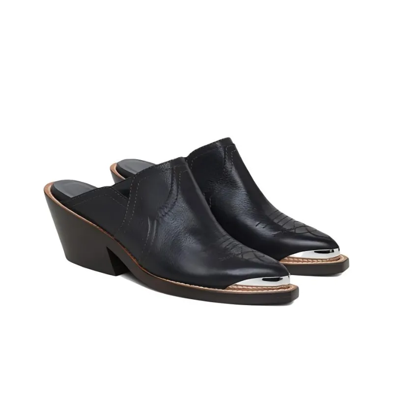DOROTHEE SCHUMACHER Closed Toe Slippers 5cm Women's Black-2