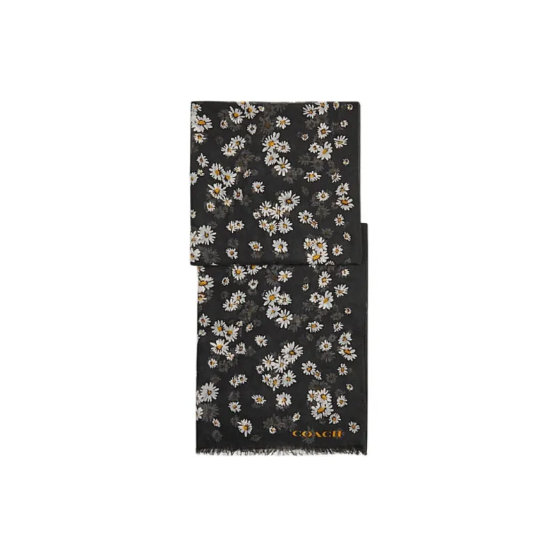 COACH Knit Scarves Women's Black-0