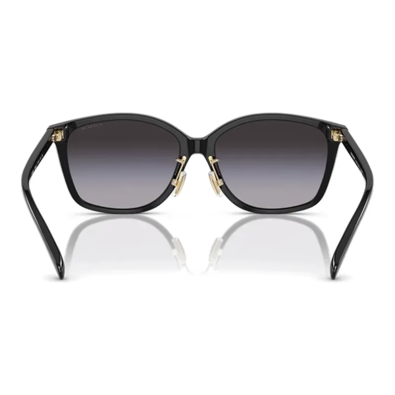 COACH Plate Frame Square Sunglasses Women's Black-1