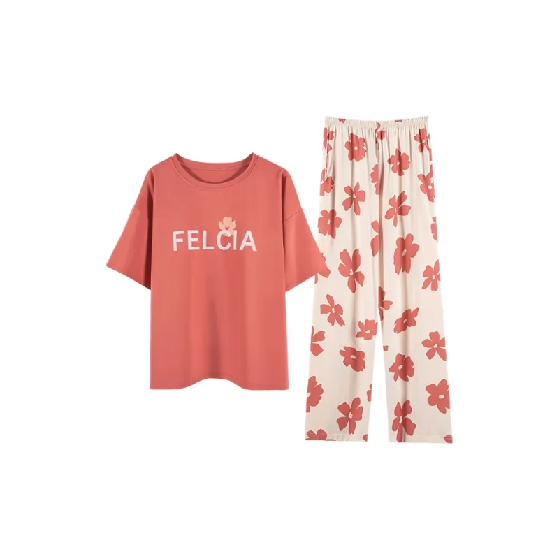 CAIHENGTONG Pajama Set Women's Watermelon Red-1