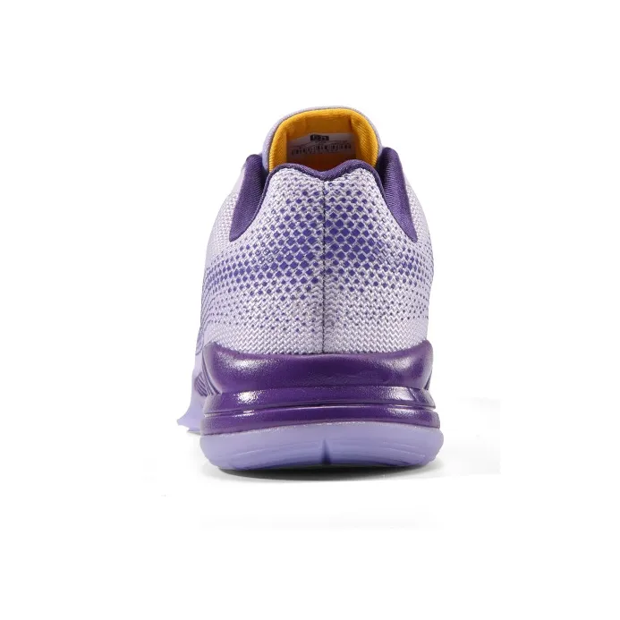 IVERSON Anti Slip Wear Resistant Low Top Basketball Shoes Unisex Lilac Dark Purple Yellow-3