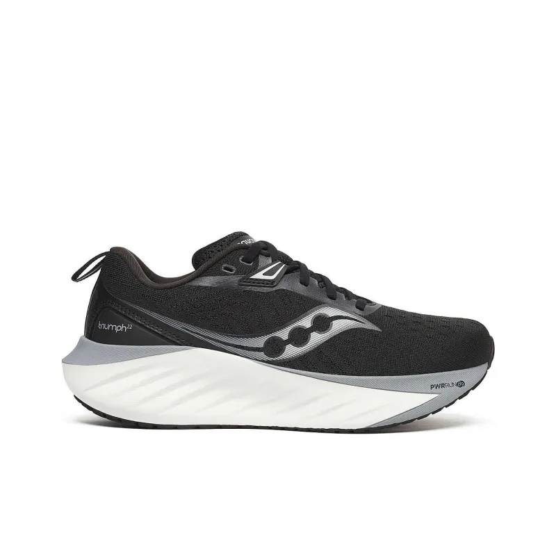 Saucony Triumph 22 Black White Women's-1