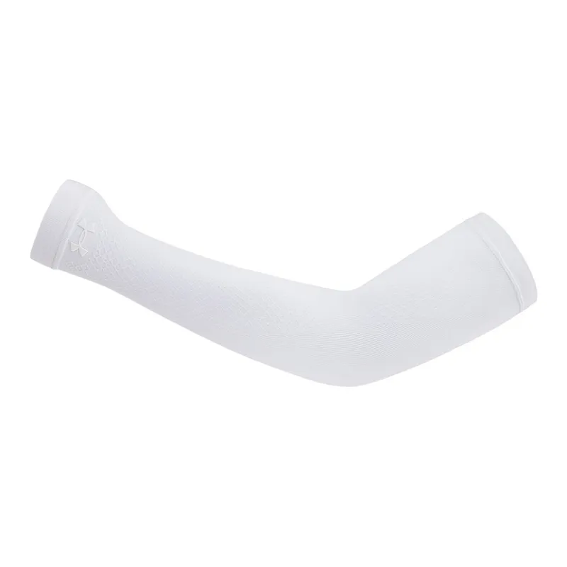 Under Armour Fitness Basketball Cycling Arm Guards 1 Pair White Unisex-2