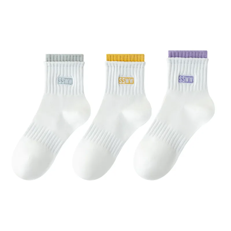 XXLLG Mid Calf Socks Women's 3 Pack-1