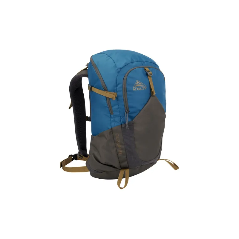 KELTY Polyester Outdoor Hiking Bag Backpack Unisex Orange/Blue-4