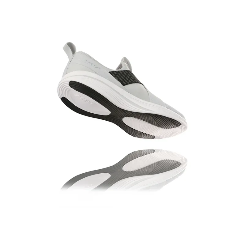 MBT Cushioning Breathable Height Increasing Rebound Low Top Outdoor Shoes Women's Light Gray-4