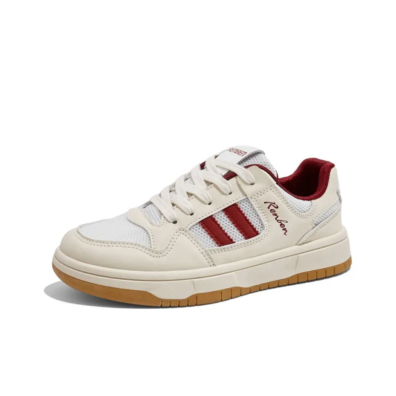 RENBEN Skateboard Shoes Women's Low-Top White Black EU 35 POIZON