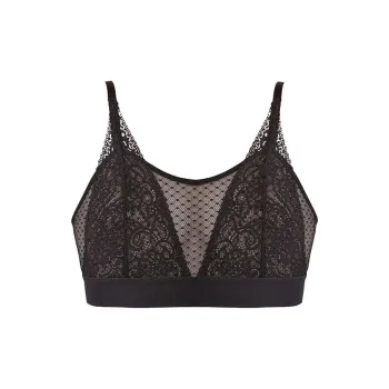 Victoria's Secret Maggie Lace Bralette Black Bra Women's Black