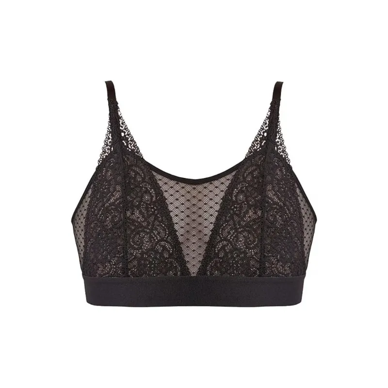 Victoria's Secret Maggie Lace Bralette Black Bra Women's Black-0