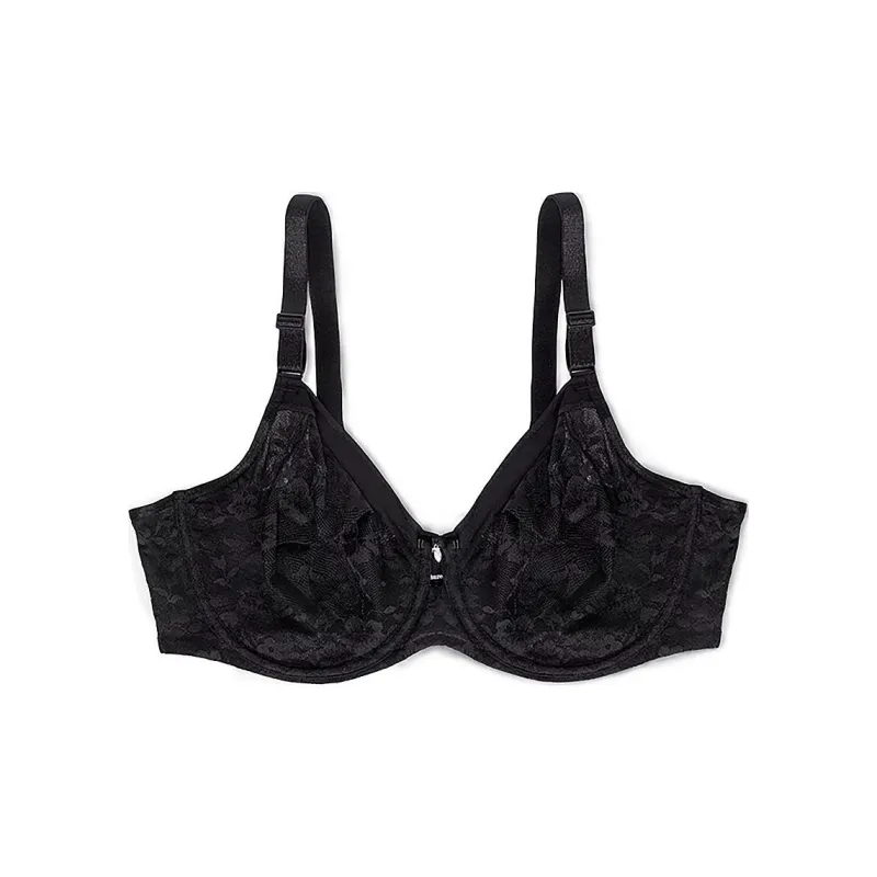 Victoria's Secret CURVY COUTURE Smooth Lace Unlined Bra Bra Women's Black-0