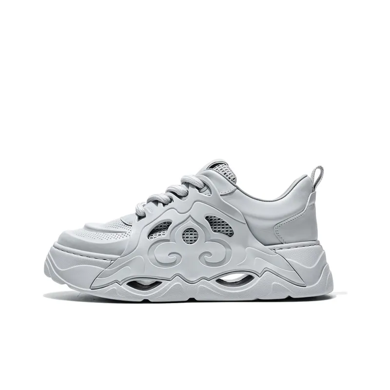 MOERBAI Breathable Lightweight Height Increasing Low-Top Casual Shoes Men's-0