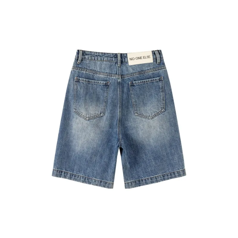 NO ONE ELSE Denim Shorts Unisex-1