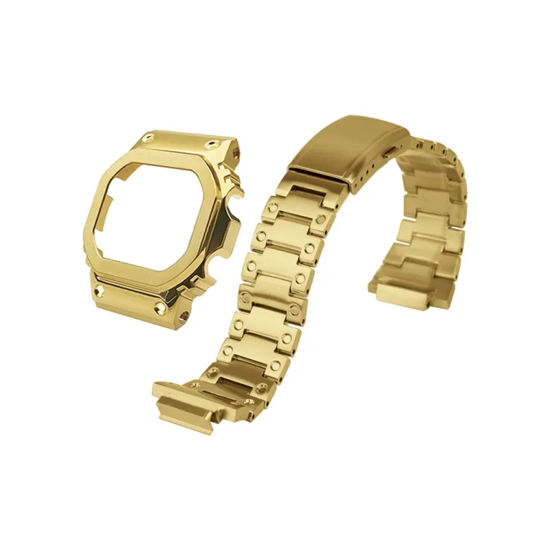 Keppot Small Block Collection DW 5600/GW B5600/GW M5610 Custom Metal Watch Case Strap Unisex-6