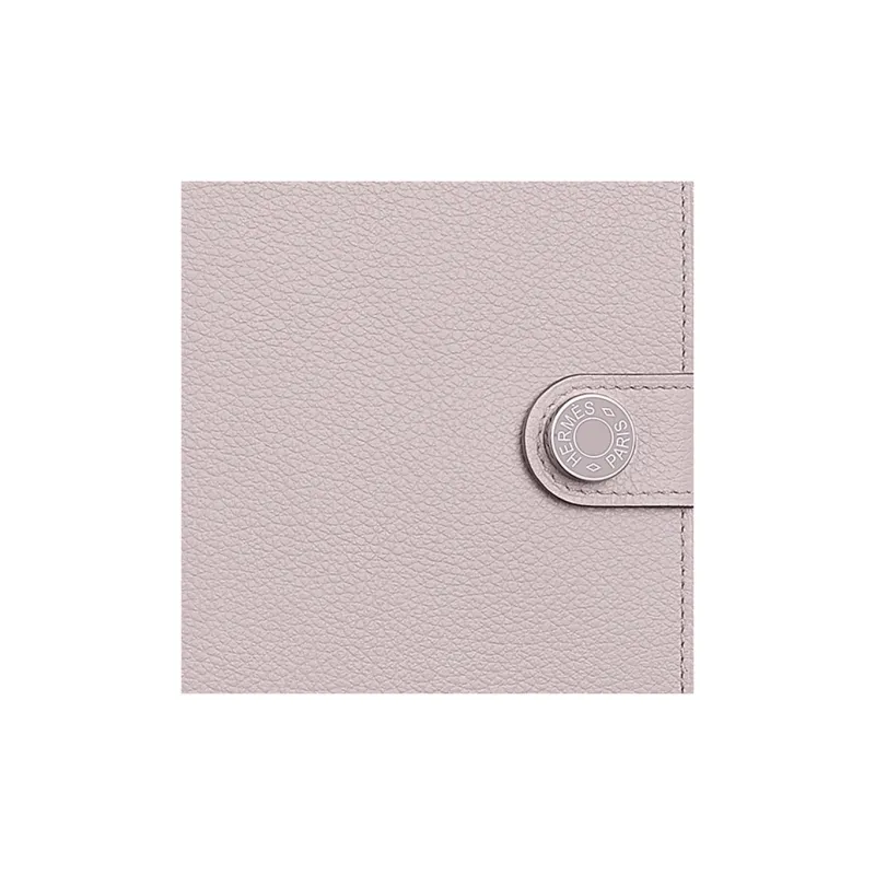 HERMES R.M.S Evercolor Leather Wallets Card Holders Women's Light Purple Red-2