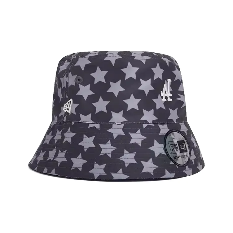 New Era Polyester Bucket Hats Unisex Black-1