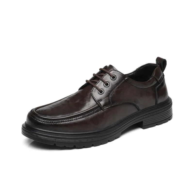 Mulinsen Men's Casual Shoes Men Low Top Black, Dark Brown-7