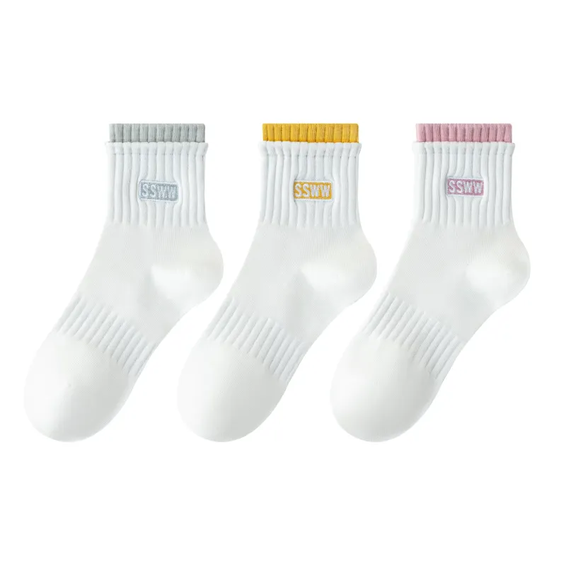 XXLLG Mid Calf Socks Women's 3 Pack-0