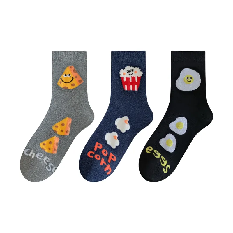XXLLG Mid Calf Socks Women's 3 Pack-8