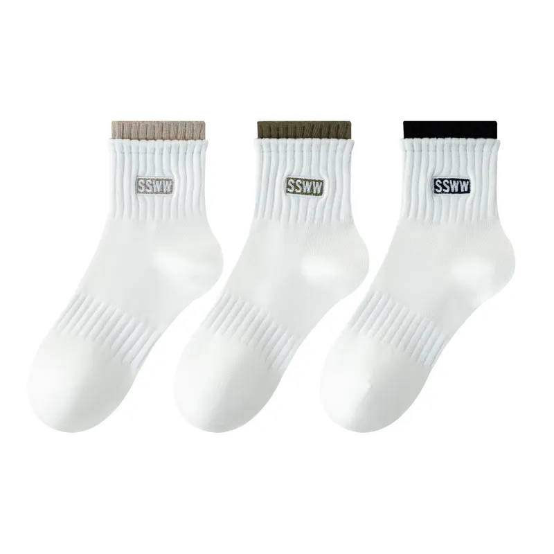 XXLLG Mid Calf Socks Women's 3 Pack-2