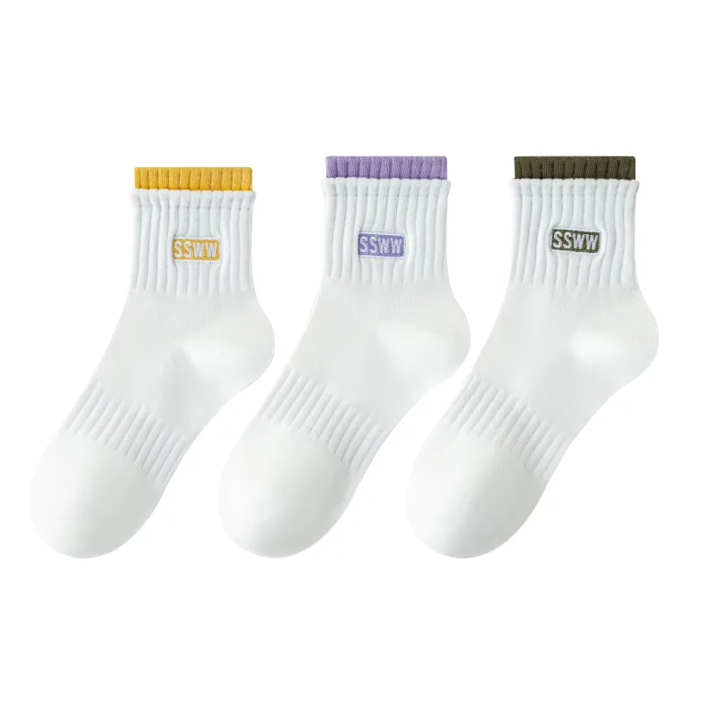 XXLLG Mid Calf Socks Women's 3 Pack-4
