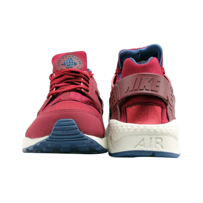 Nike Air Huarache Run Cushioning Wear Resistant Low Top Running Shoes Unisex Red-2