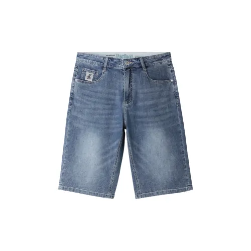 HLA Denim Shorts Men Denim Blue Transition Color