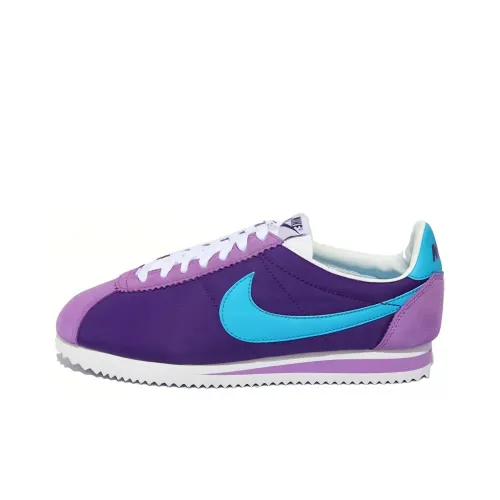 Nike Cortez Running Shoes Men Low-Top Purple/Blue