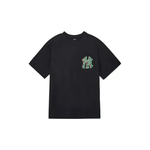 MLB Old Flower T-Shirts Unisex Black