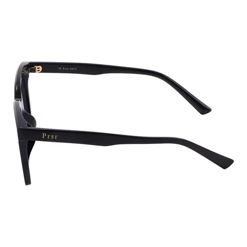 Prsr TR/Memory Plastic TR90 Square Sunglasses Women's Black-4