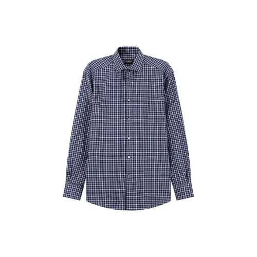 Ermenegildo Zegna Shirts Men Navy