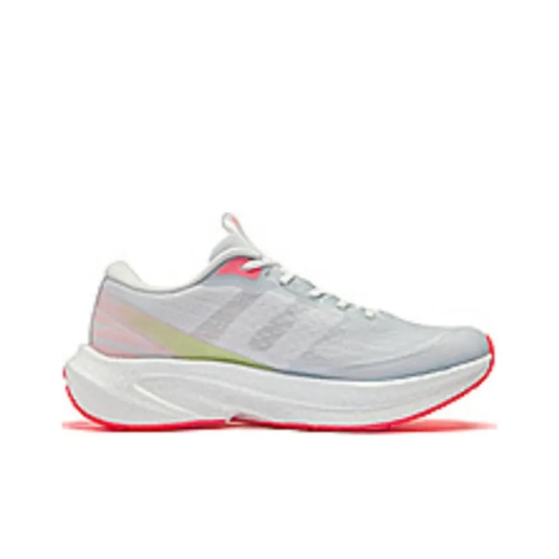 QIAODAN Flying Shadow 4 LITE Cushioning Wear Resistant Low Top Casual Running Shoes Women's White Green-1
